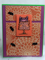 Bats All Folks Halloween Card