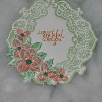 Peachy-pinky dimensional flowers
