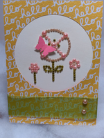 Beaded Flower Card