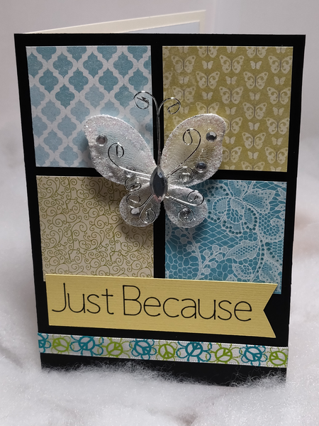 Butterfly Just Because Card